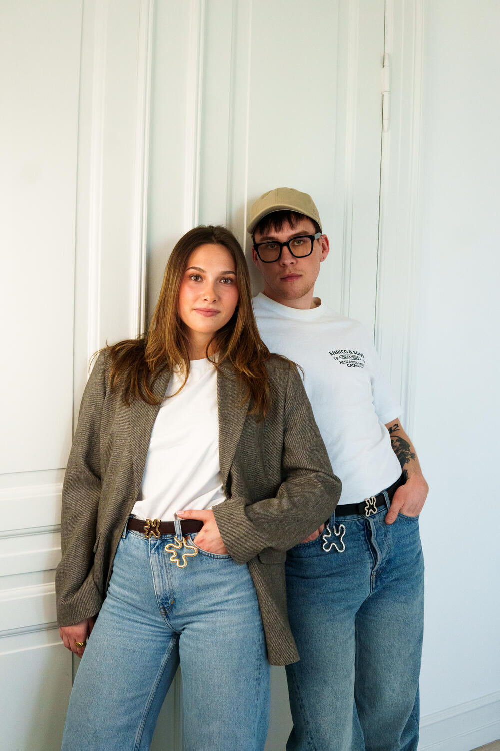 Swirl hook nøglering - sølvfarvet